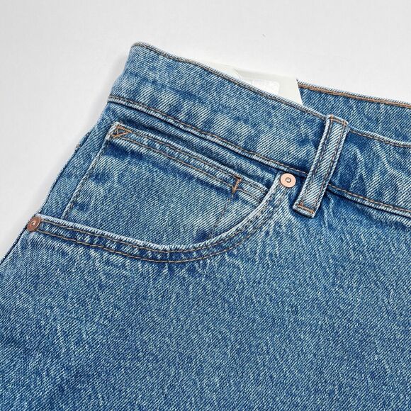 Abrand Jeans Maxi Skirt Size 32 / AU 14 Debbie Denim Slit Front Long NEW - Picture 5 of 12